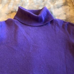 Purple cashmere sweater